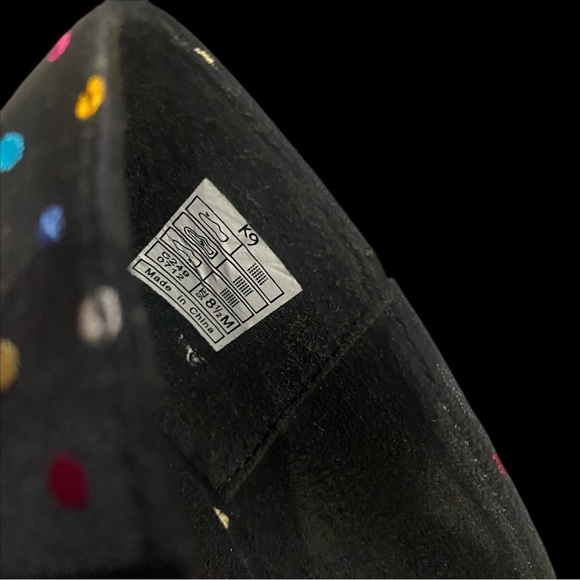 K9 by Rocket Dog Womens Size 8.5 M Black Slip On Polka Dots Heel Pumps - Picture 5 of 6